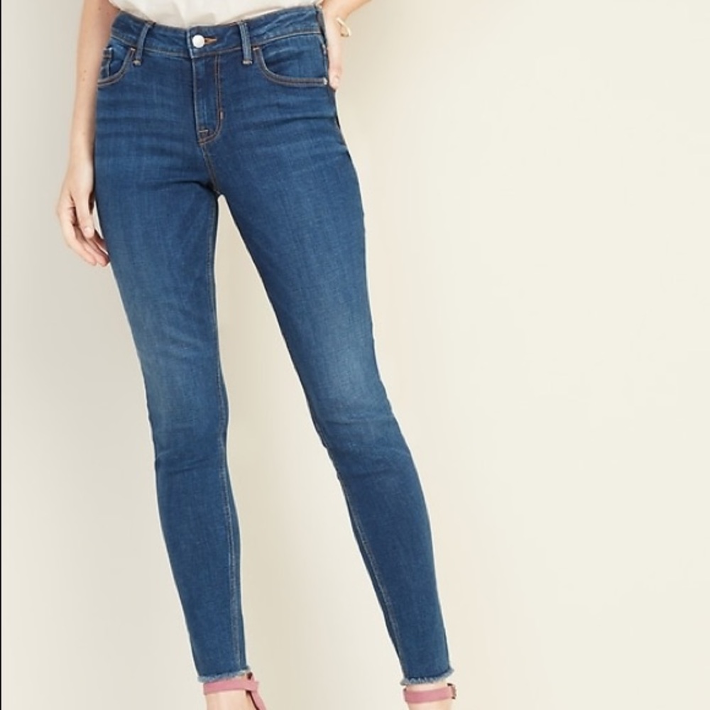 Old Navy Mid-Rise Rockstar SuperSkinny Ankle Jeans